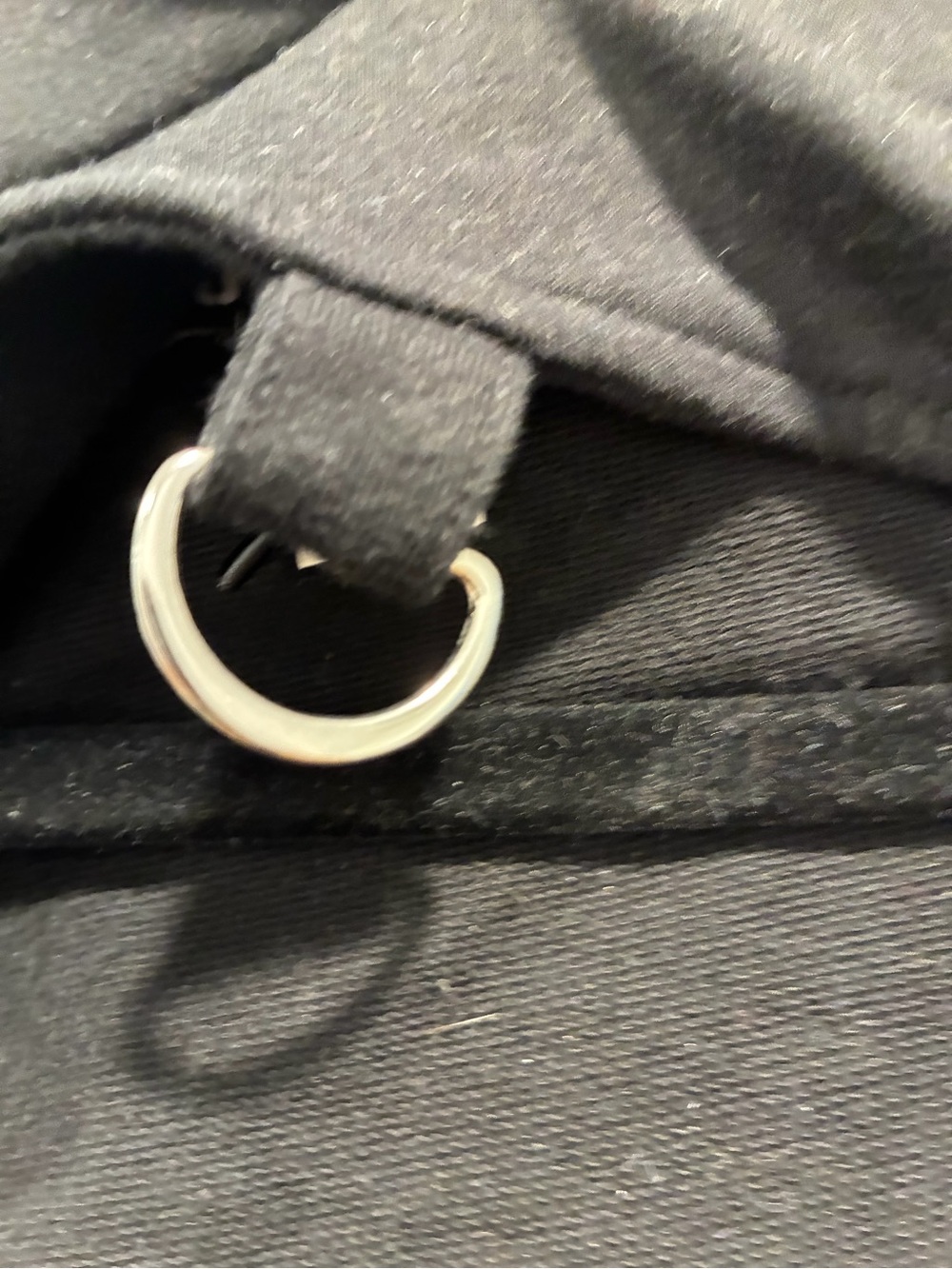 Hot Topic Black Branded Off The Shoulder Shirt with Metal Detail - Picture 4 of 5